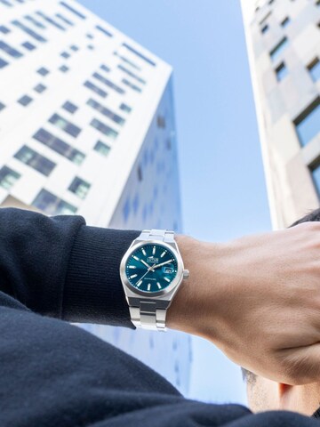 Montre à affichage analogique Lotus en bleu