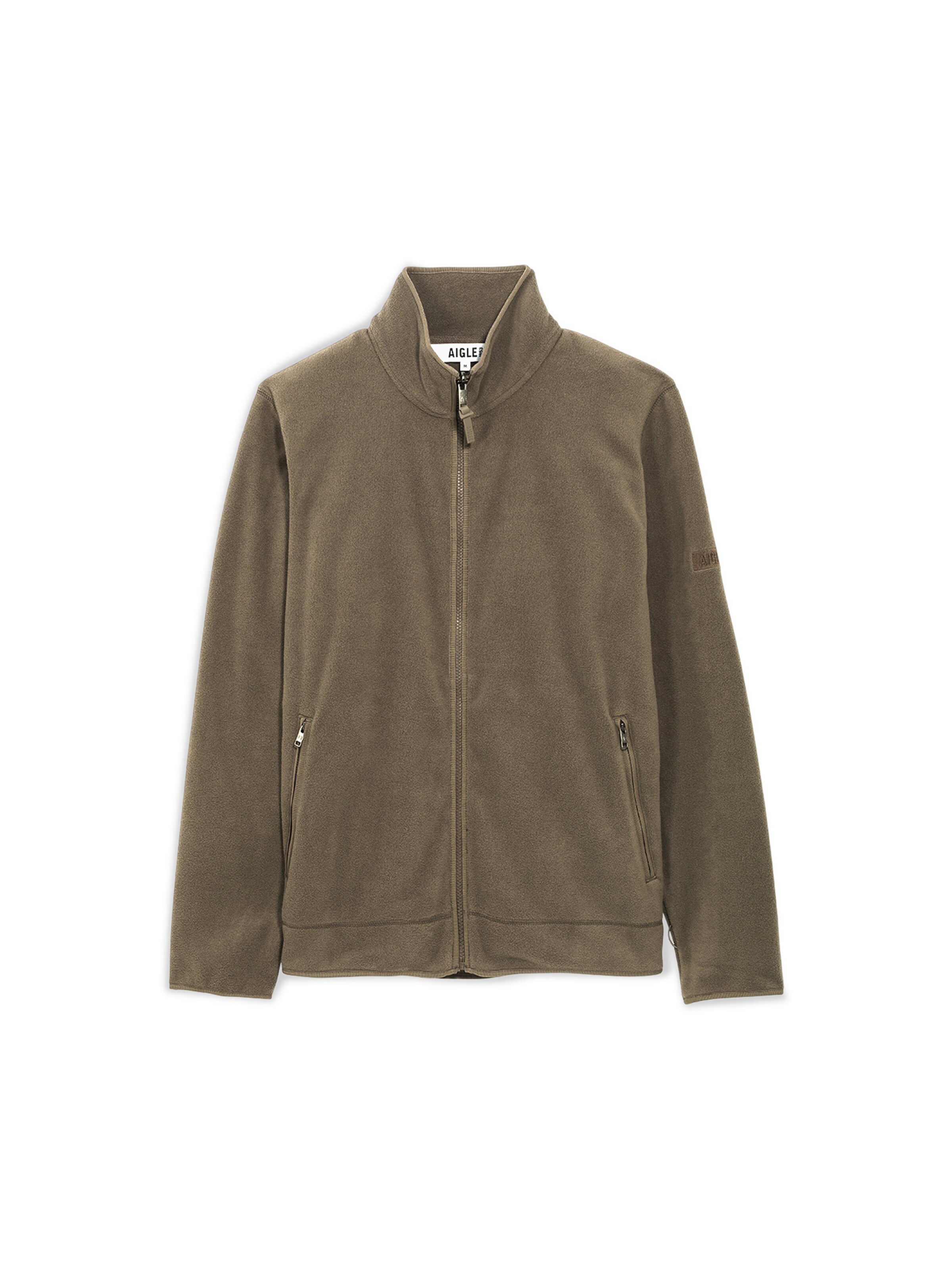 AIGLE Fleece Jacket in Brown: front