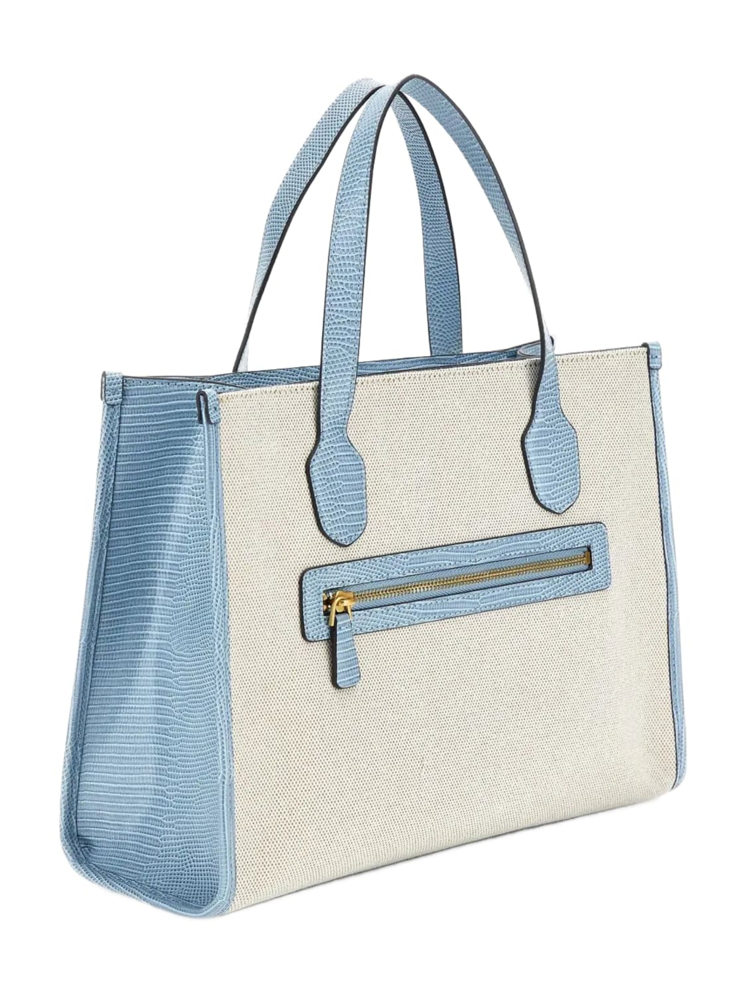 GUESS - Shopper 'Guess Cabas G Status 2 Natural/Light Denim' en beige