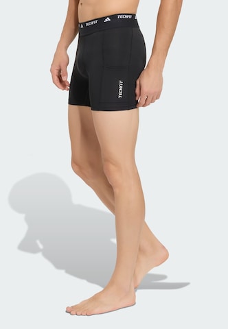 ADIDAS PERFORMANCE Skinny Sportbroek in Zwart: voorkant