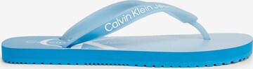 Calvin Klein Jeans T-Bar Sandals in Blue