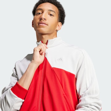 ADIDAS SPORTSWEAR Athletic Zip-Up Hoodie 'Tiro' in Red