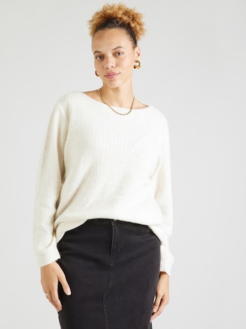 Vero Moda Curve Свитер 'VMCWendy' в Бежевый: спереди