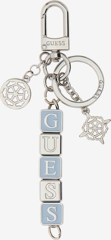 GUESS Key Ring in Blue: front