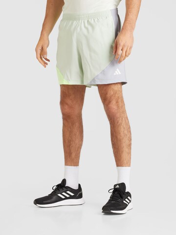 ADIDAS PERFORMANCE Regular Sports trousers 'Own The Run' in Green: front