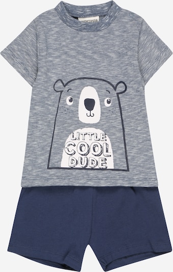 JACKY Set: T-Shirt + Shorts 'COOL BEAR' in navy / weiß, Produktansicht