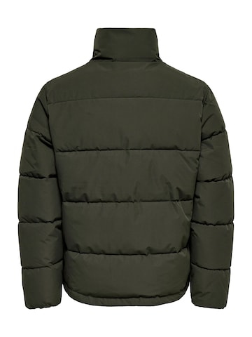 Only & Sons Χειμερινό μπουφάν 'ONSPack' σε πράσινο