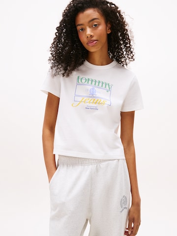 Tommy Jeans Särk, värv hall: eest vaates