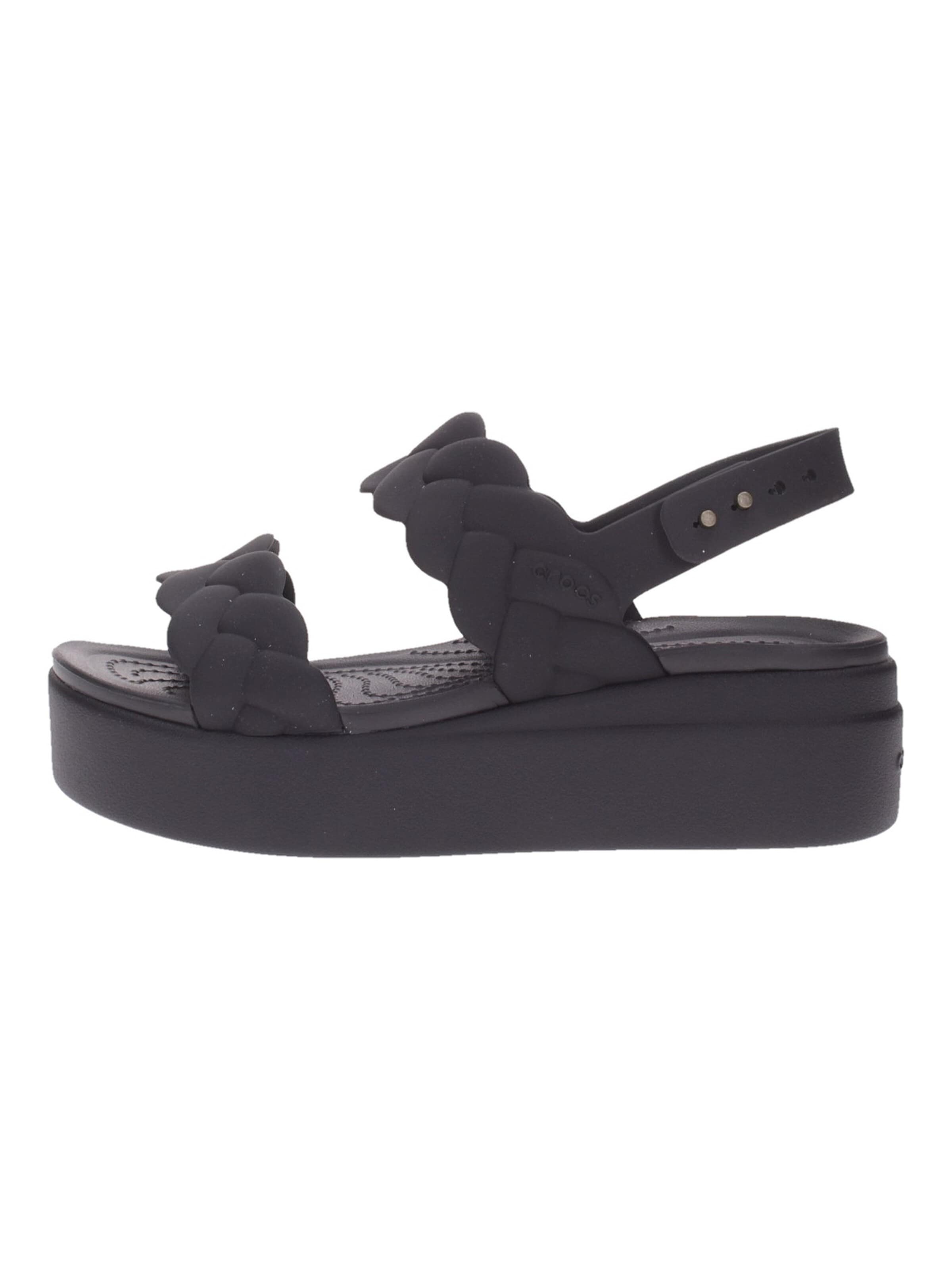 Zoccoletto 'Crocs Ciabatta Brooklyn Woven Upper' di Crocs in nero: frontale
