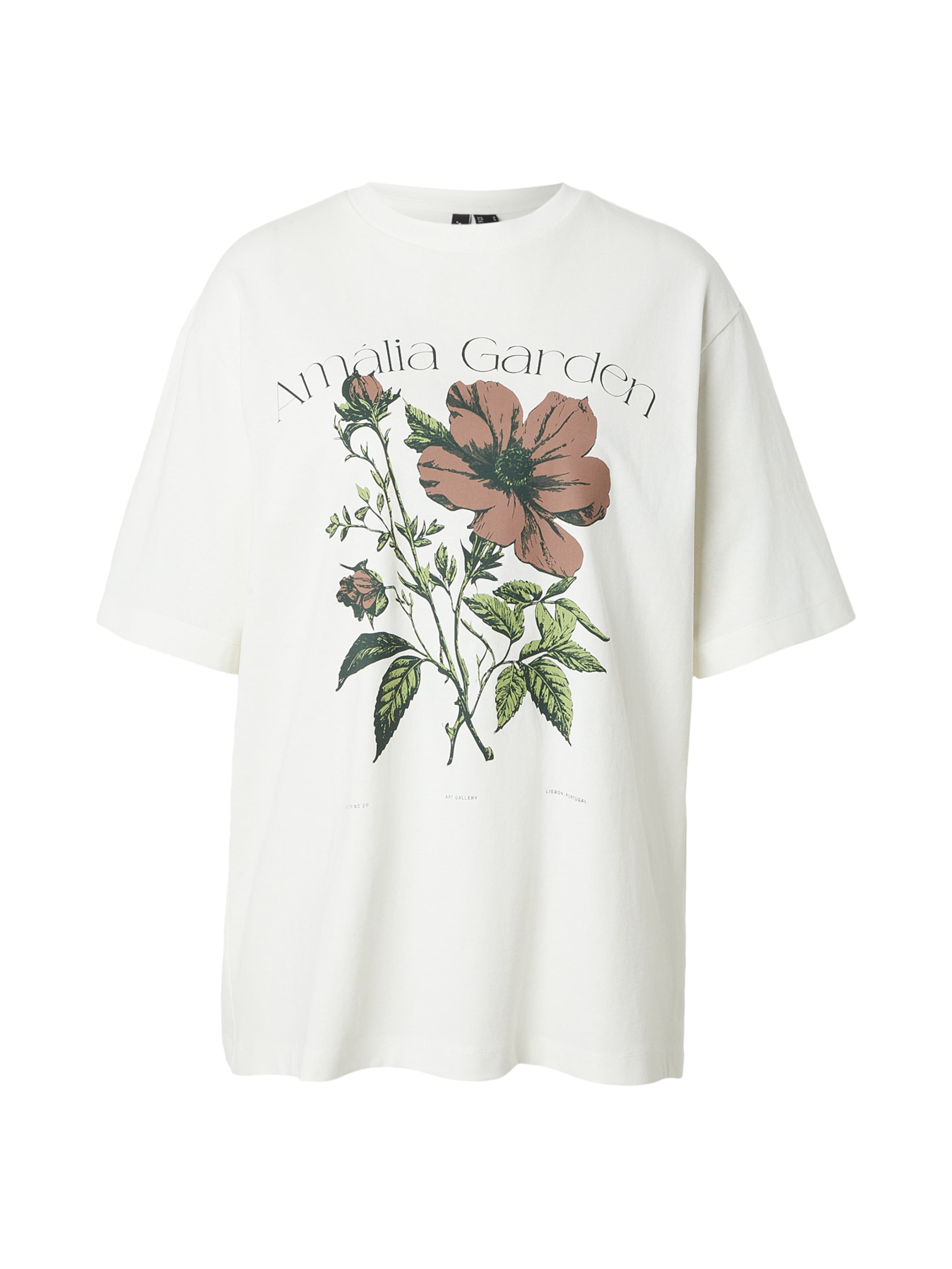 VERO MODA Футболка оверсайз в Белый: спереди