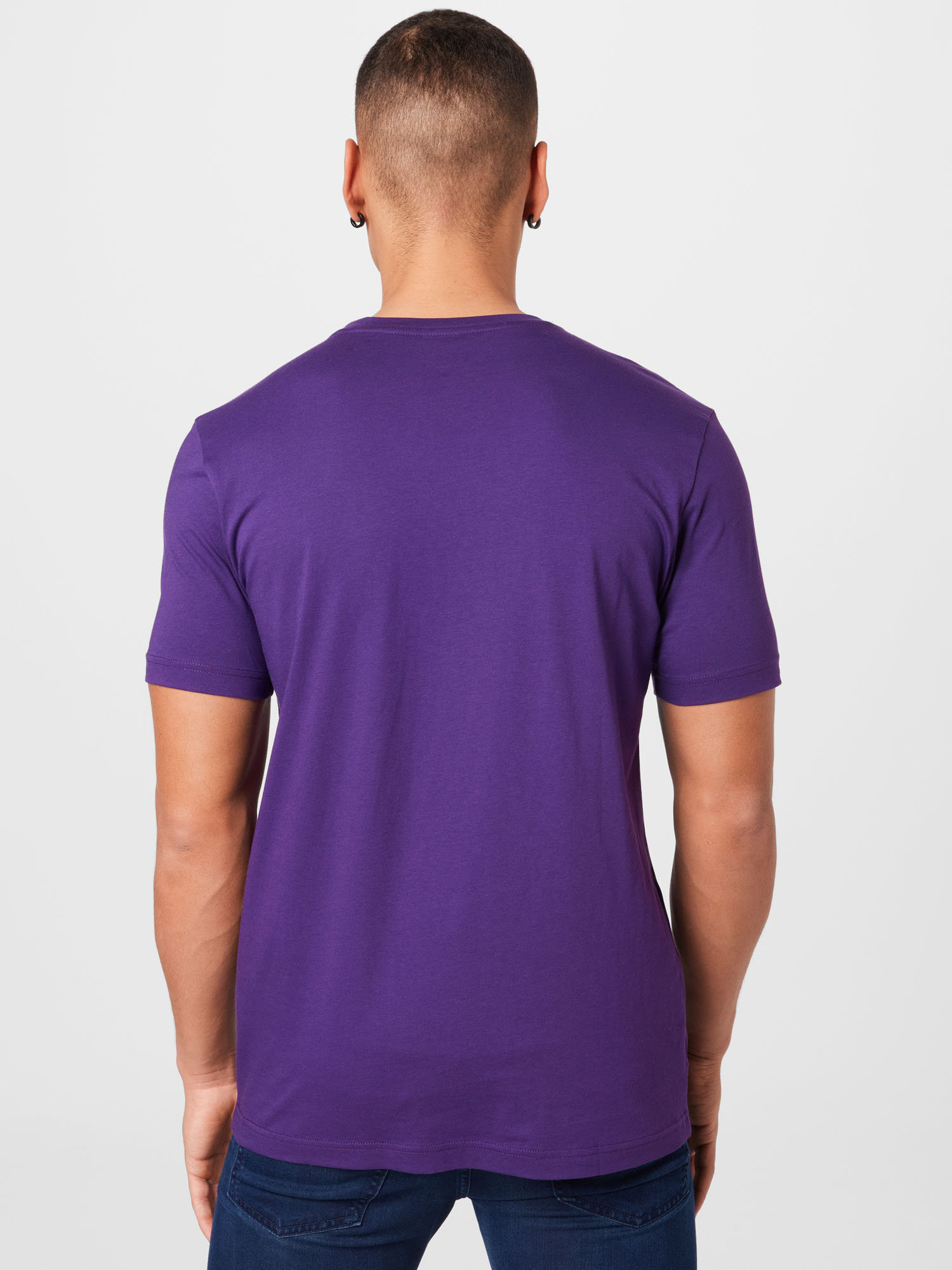 Mężczyźni Plus size BOSS ATHLEISURE Koszulka w kolorze Ciemnofioletowym 