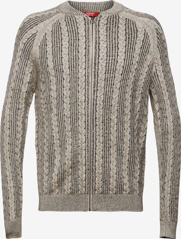 ESPRIT Knit Cardigan in Beige: front