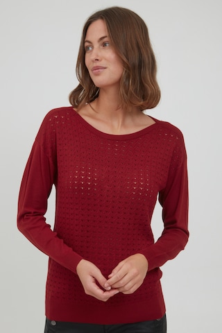 Fransa Sweater 'Dechimmer' in Red: front