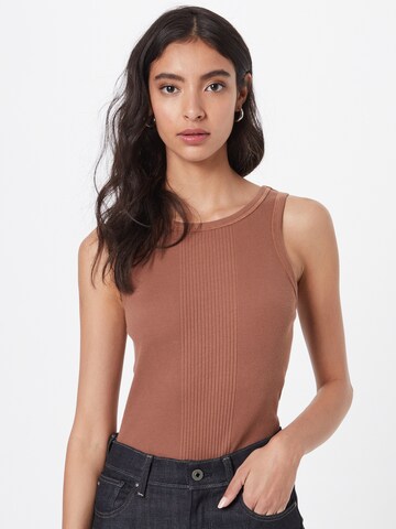 G-Star RAW Top in Brown: front