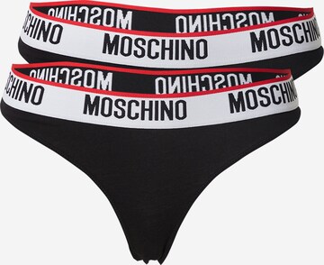 MOSCHINO Thong in Black: front