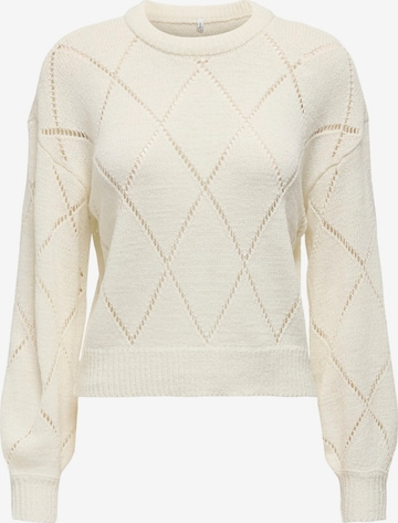 ONLY Pullover 'ONLGeenas' in Weiß: Vorderseite