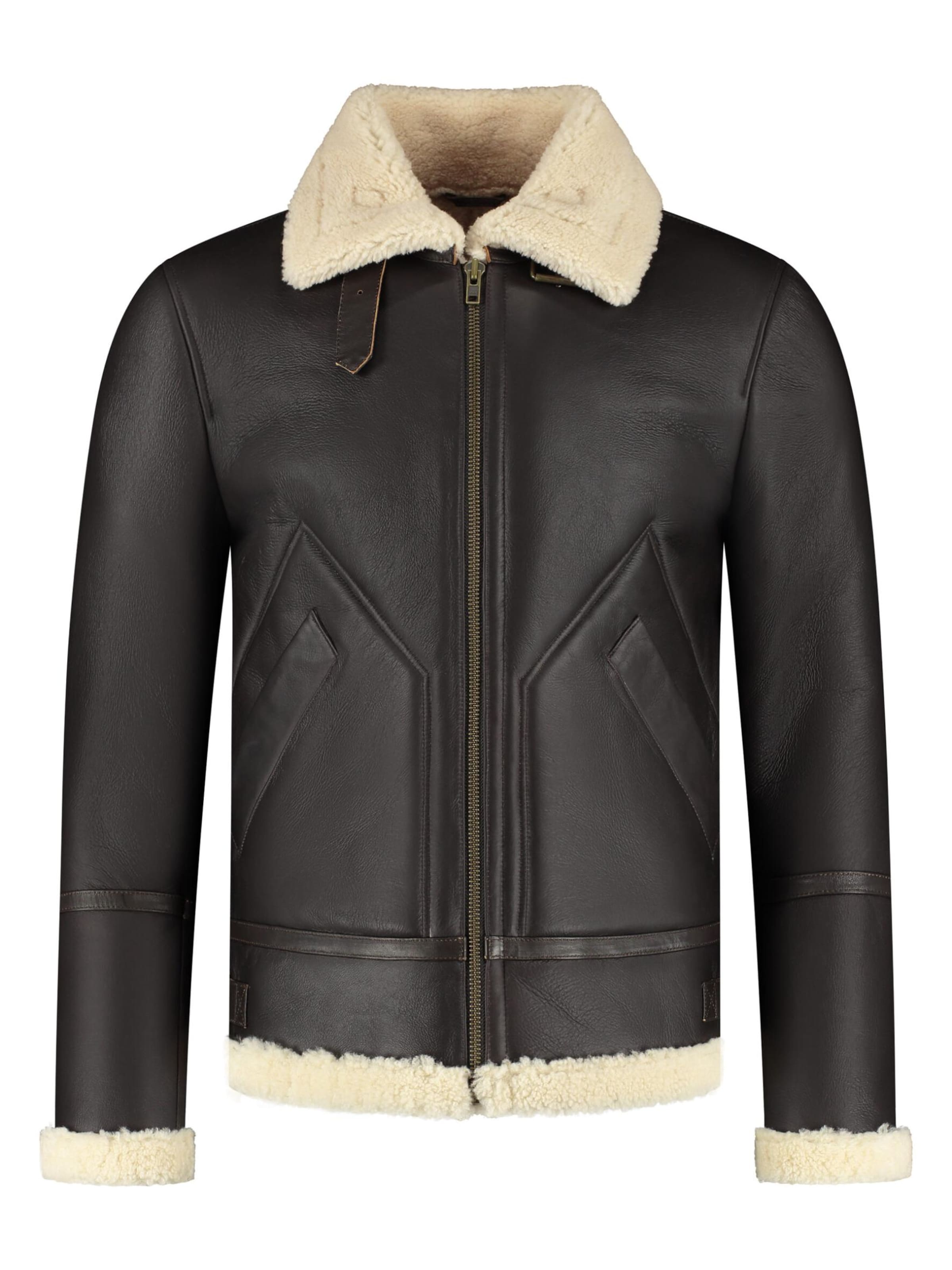 CYCAS D'OR - Chaqueta de invierno 'HUNTER SHEARLING HERITAGE' en marrón: frente