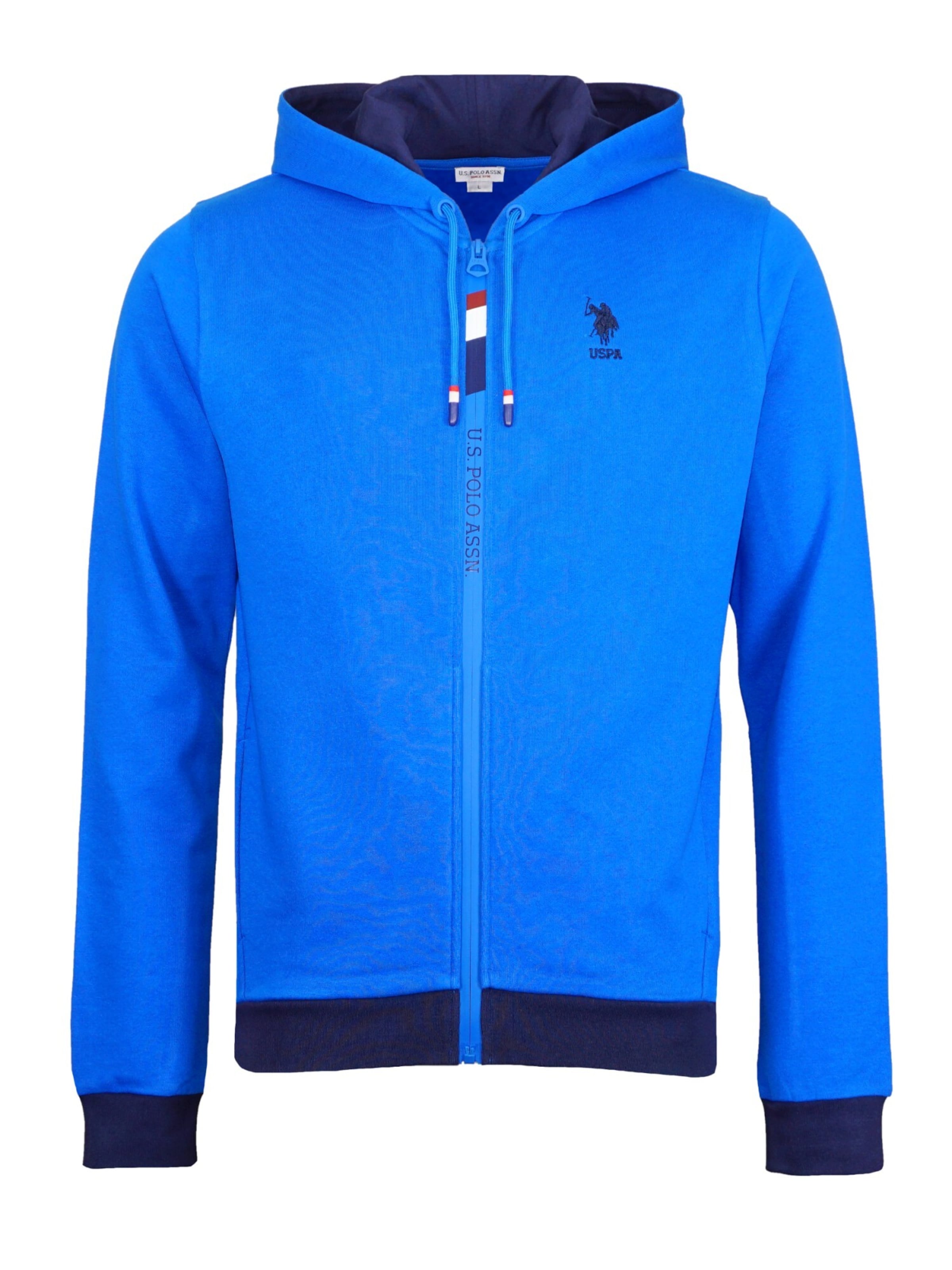 U.S. POLO ASSN. Sweatjacke in Blau: Vorderseite