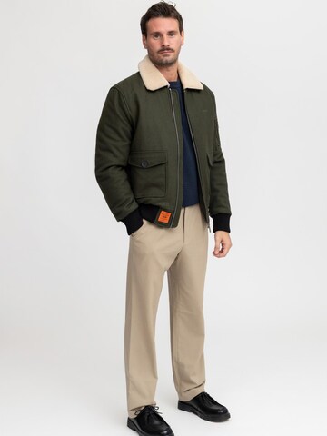 Bombers Winterjas 'AVIATOR MEN' in Groen