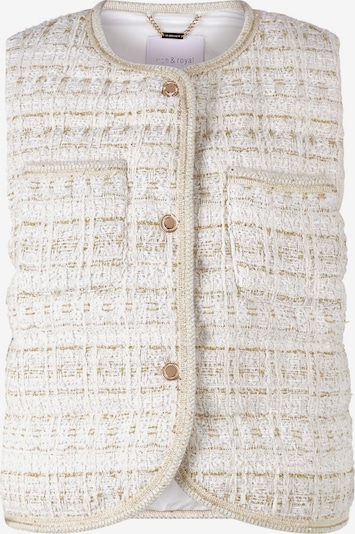Rich & Royal Weste in beige / offwhite, Produktansicht