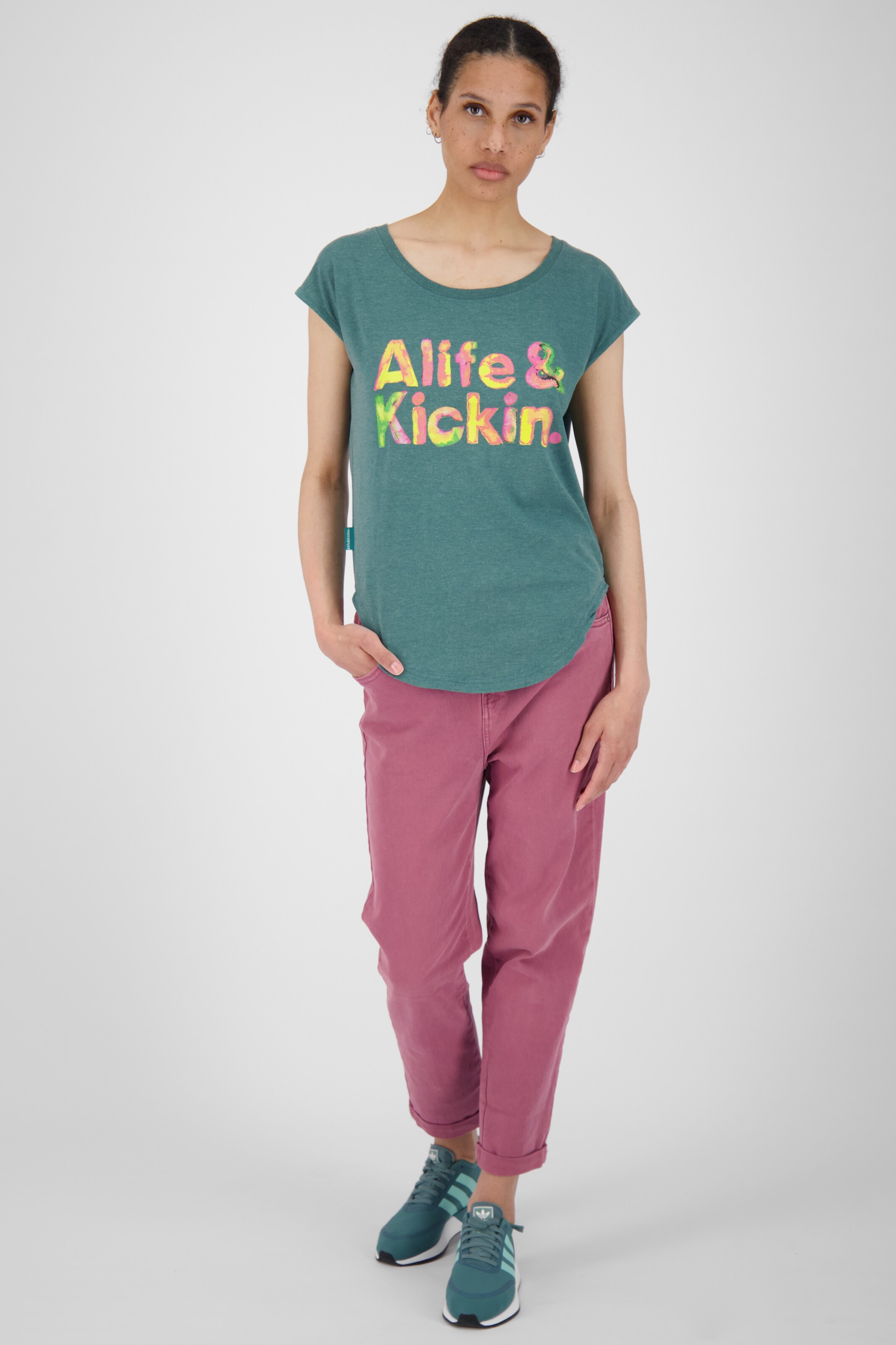 Frauen Shirts & Tops Alife and Kickin Shirt 'Selina' in Grün - LE25650 Frauen Shirts & Tops Alife and Kickin Shirt 'Selina' in Grün - LE25650