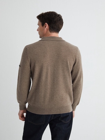 SILK & CASHMERE Gebreid vest in Grijs