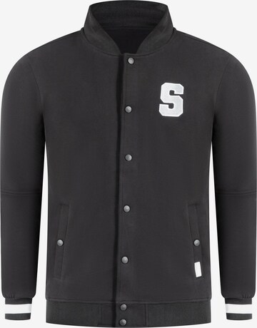 Smilodox Between-Season Jacket 'Braxton' in Black: front