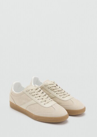 MANGO Sneakers 'Camy' in Beige