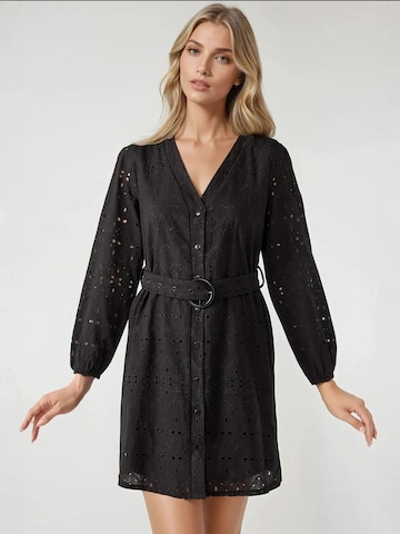 Abito camicia di Hiccup in nero: frontale