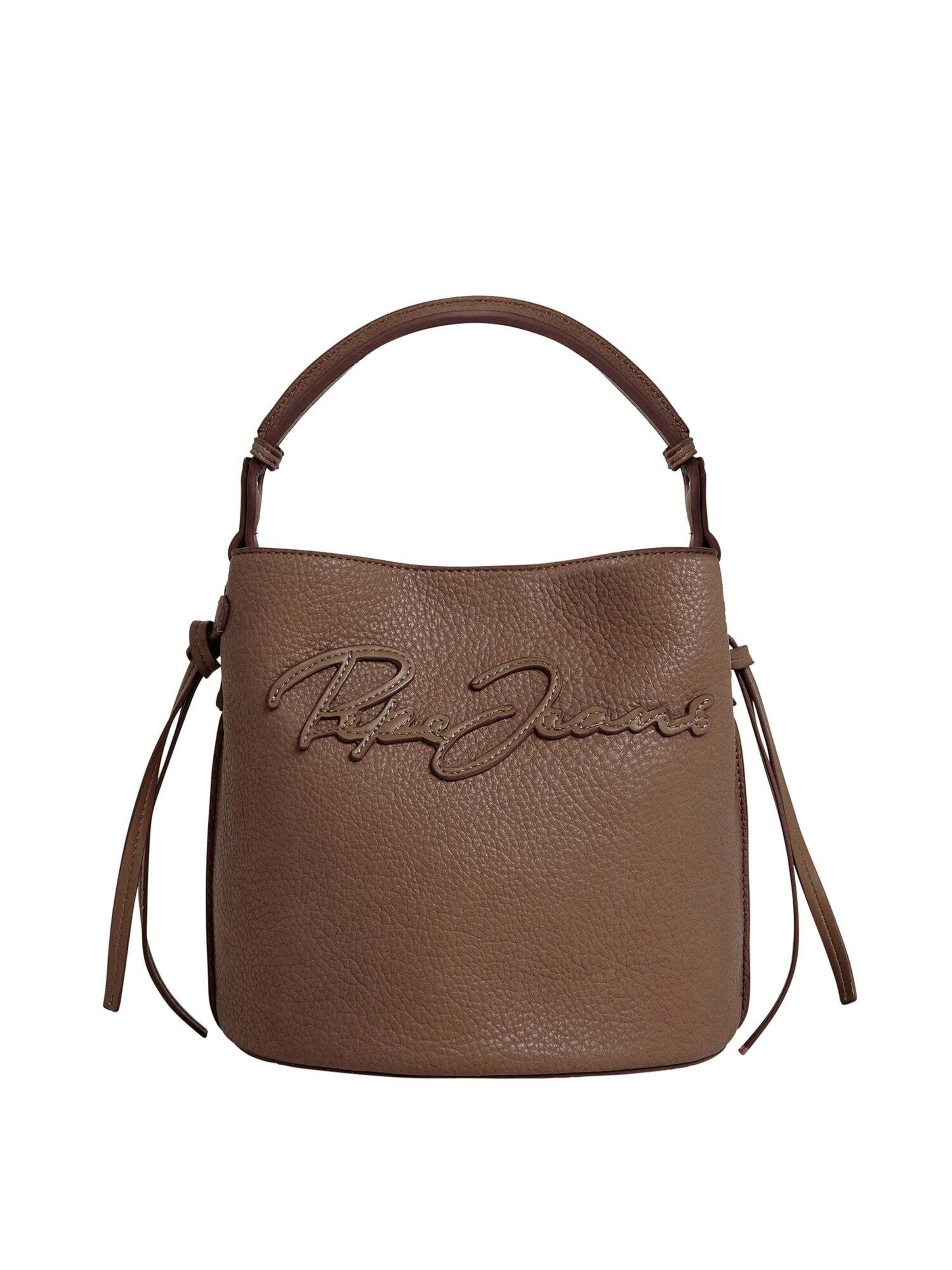Pepe Jeans Handtas ' TAYLOR SCRIPT ' in Beige: voorkant