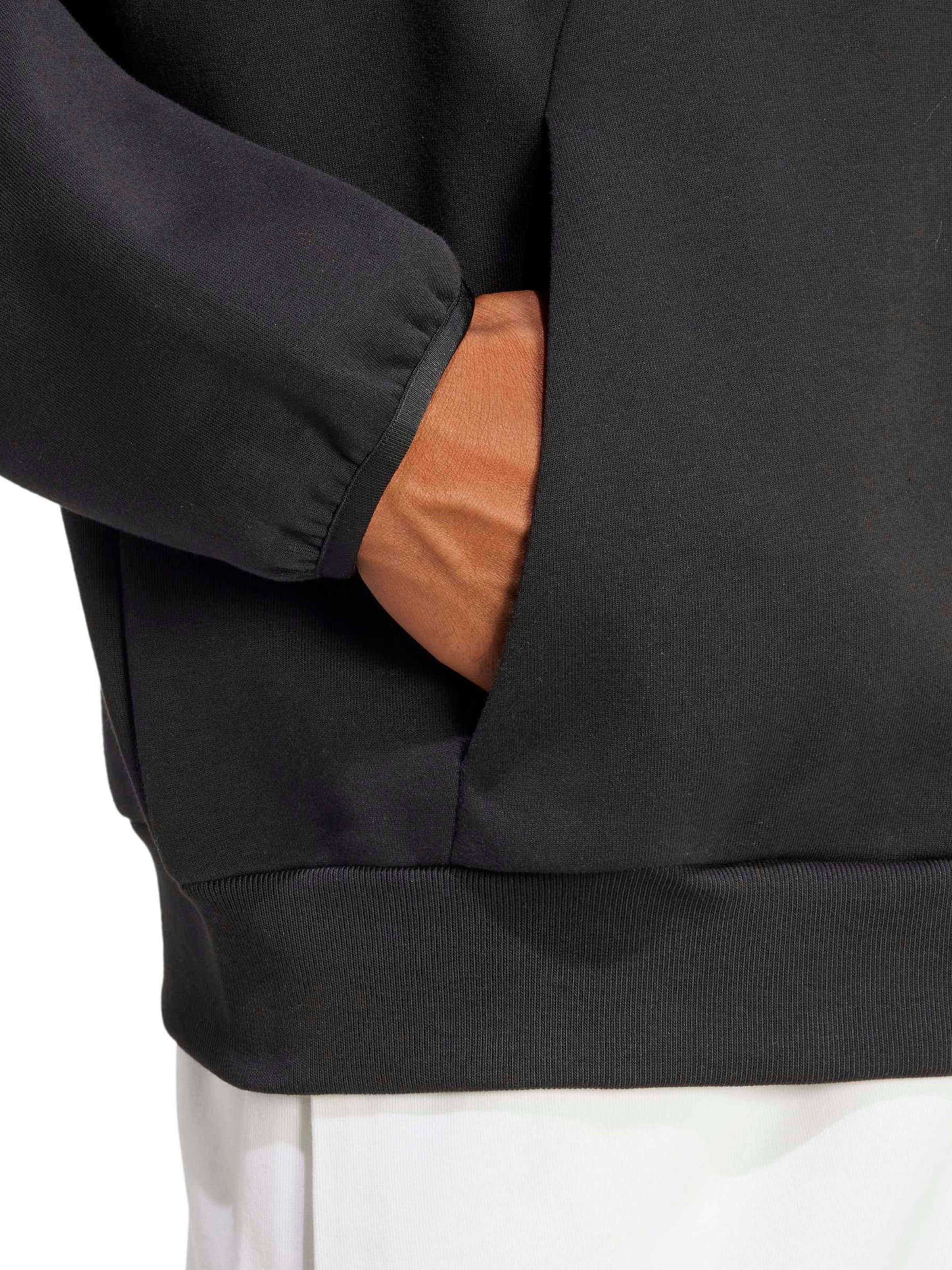 ADIDAS SPORTSWEAR - Sudadera con cremallera deportiva en negro