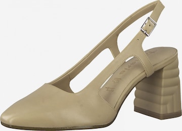 TAMARIS Slingpumps in Beige: predná strana