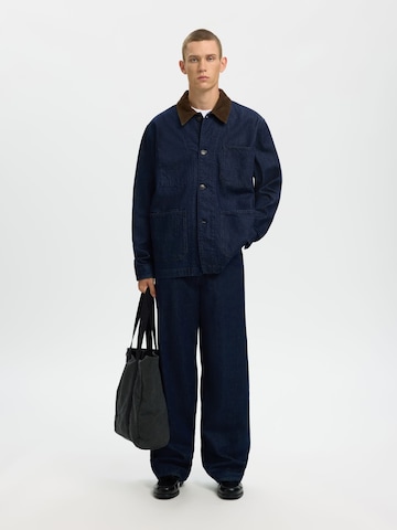 SELECTED - Chaqueta de entretiempo en azul