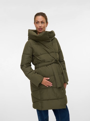 Vero Moda Maternity Winter coat in Green: front