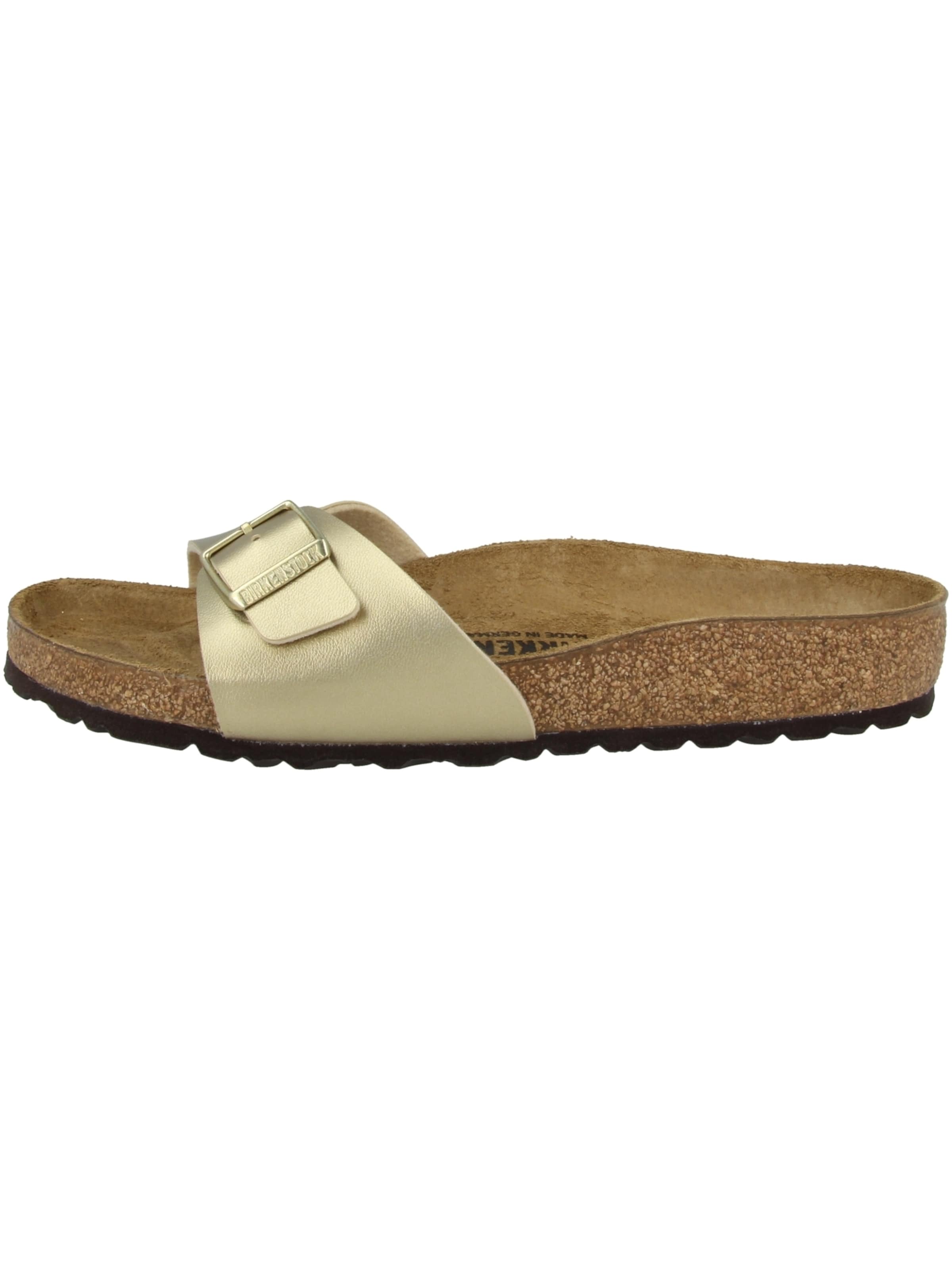 BIRKENSTOCK Pantofle 'Madrid' – zlatá