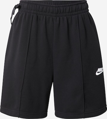 Loosefit Pantaloni de la Nike Sportswear pe negru: față