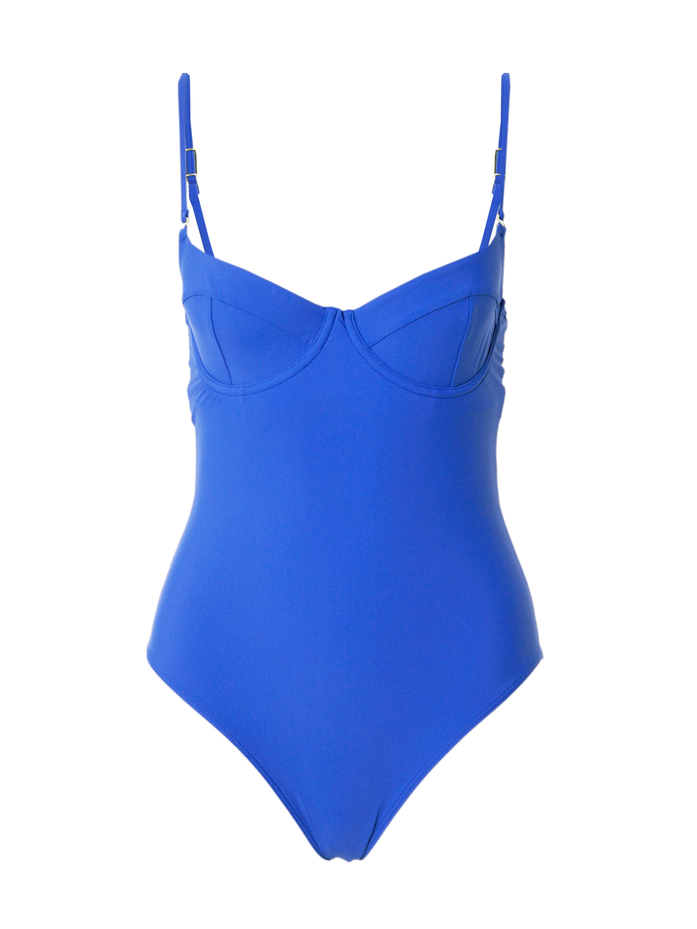 Balconette Costum de baie întreg 'ONE PIECE' de la Calvin Klein Swimwear pe albastru: față