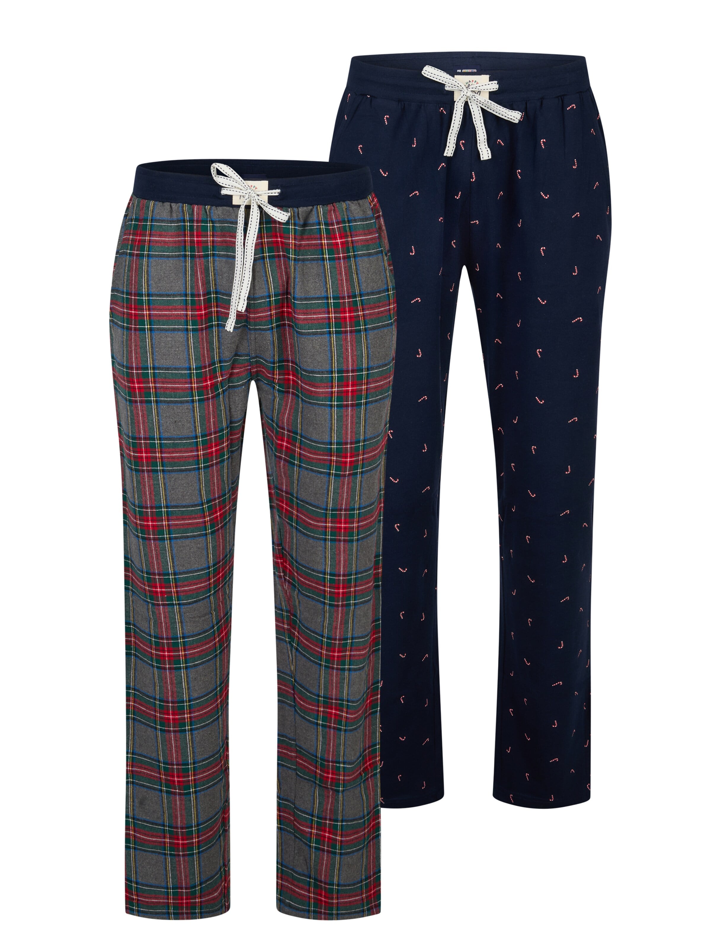 Happy Shorts Pajama Pants 'Christmas' in Green: front