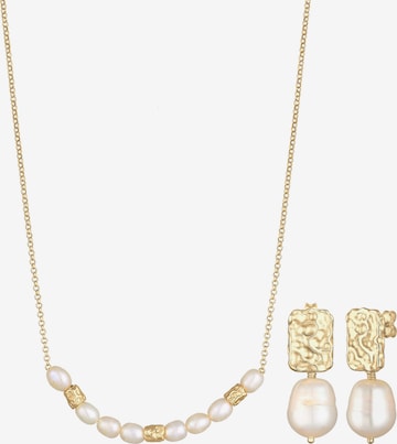 ELLI PREMIUM Sieraden set in Goud: voorkant