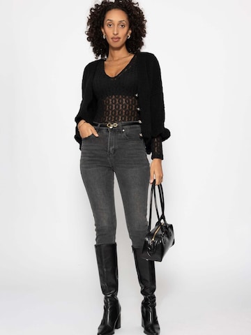 SASSYCLASSY Shirt bodysuit in Black