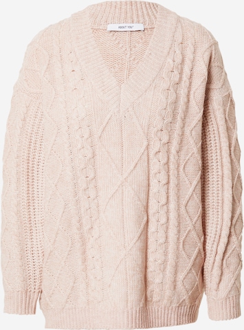 ABOUT YOU Sweter 'Juna' w kolorze różowy: przód