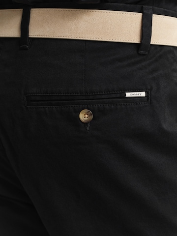 Coupe slim Pantalon chino 'CLASSIC' GANT en noir