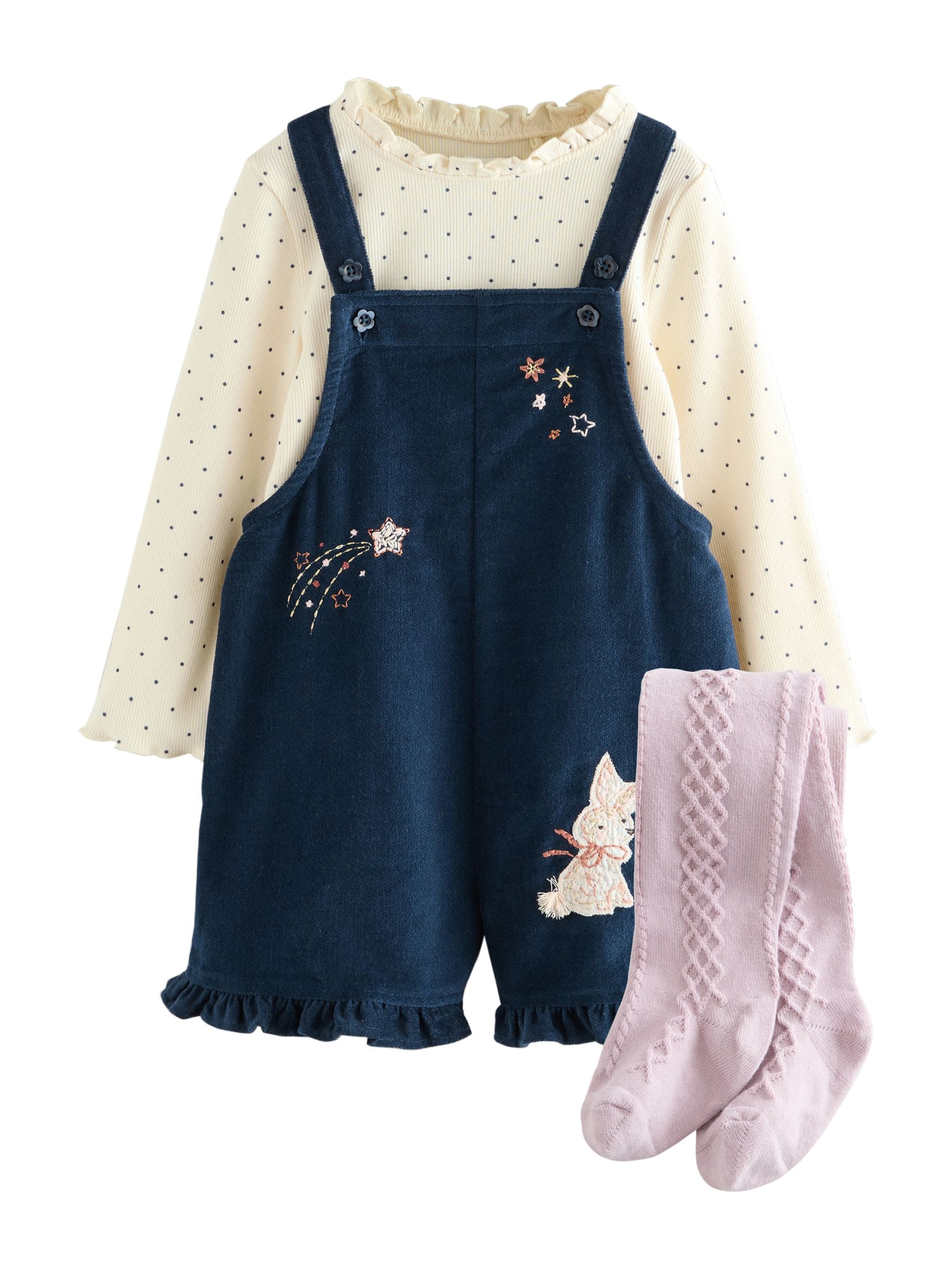 Next Комплект 'Bunny' в синьо: отпред