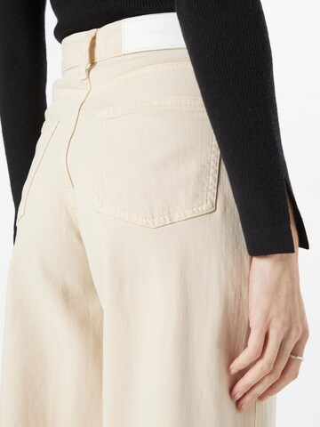 Calvin Klein Wide Leg Jeans in Beige