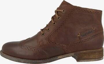 JOSEF SEIBEL Lace-Up Ankle Boots 'Sienna' in Brown