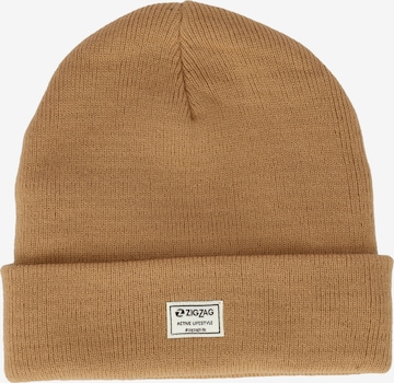 ZigZag Athletic Hat 'Rizzo' in Brown: front