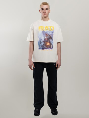 MAD TIGERS Shirt 'Dark Oceans' in Beige