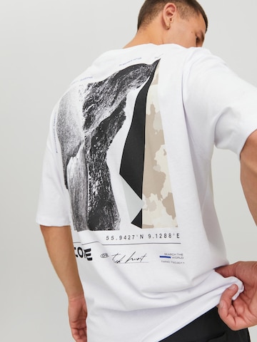 JACK & JONES T-Shirt 'Hunt' in Weiß