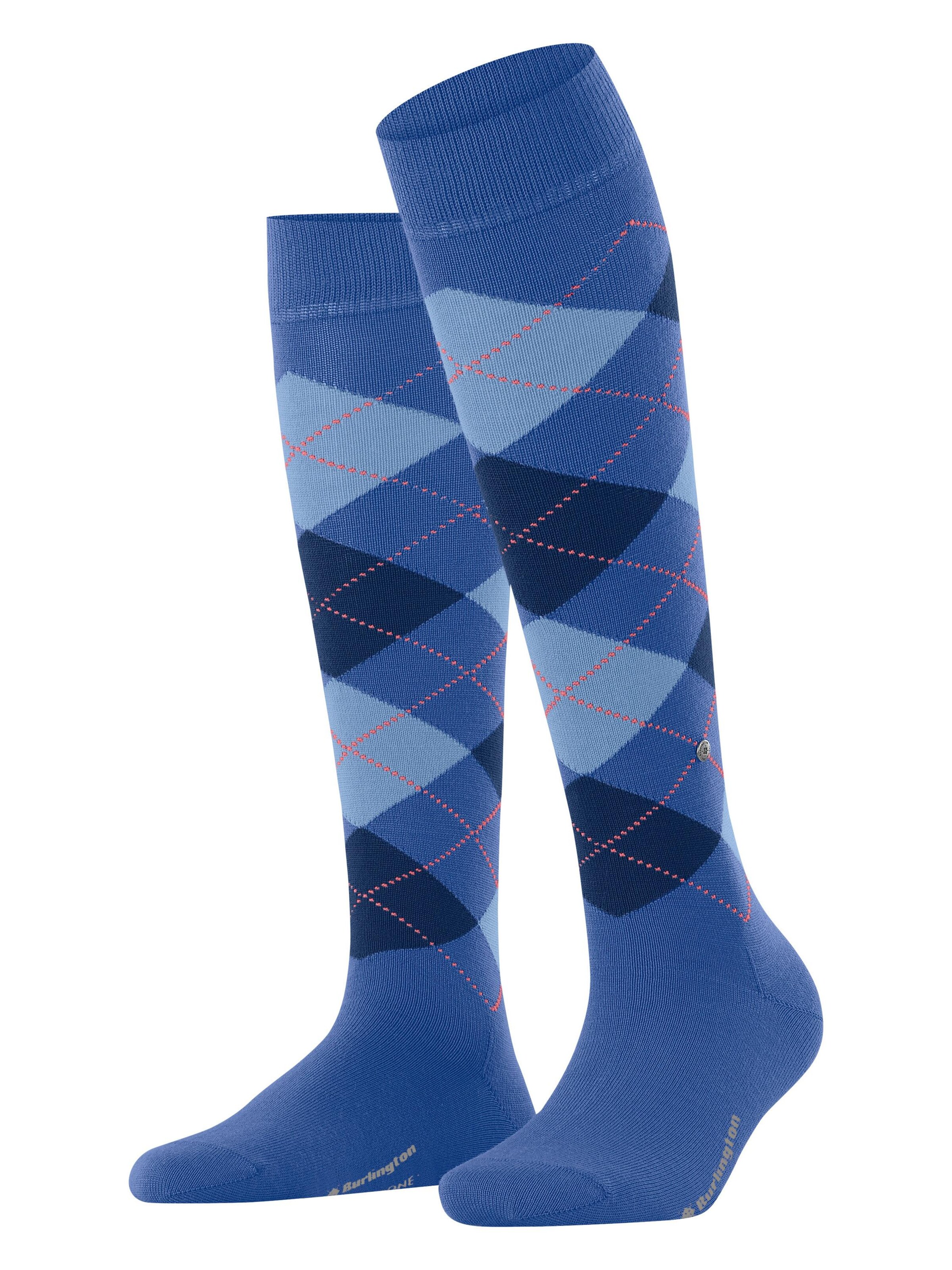 BURLINGTON Overknee Strümpfe 'Marylebone'‌‌‌‌ in Blau: Vorderseite