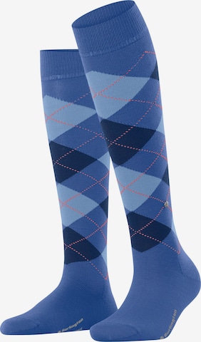 BURLINGTON Overknee Strümpfe 'Marylebone' in Blau: Vorderseite